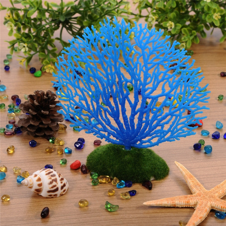 2 PCS Aquarium Decorative Silicone Fake Coral Fish Tank Artificial Plant Decorative