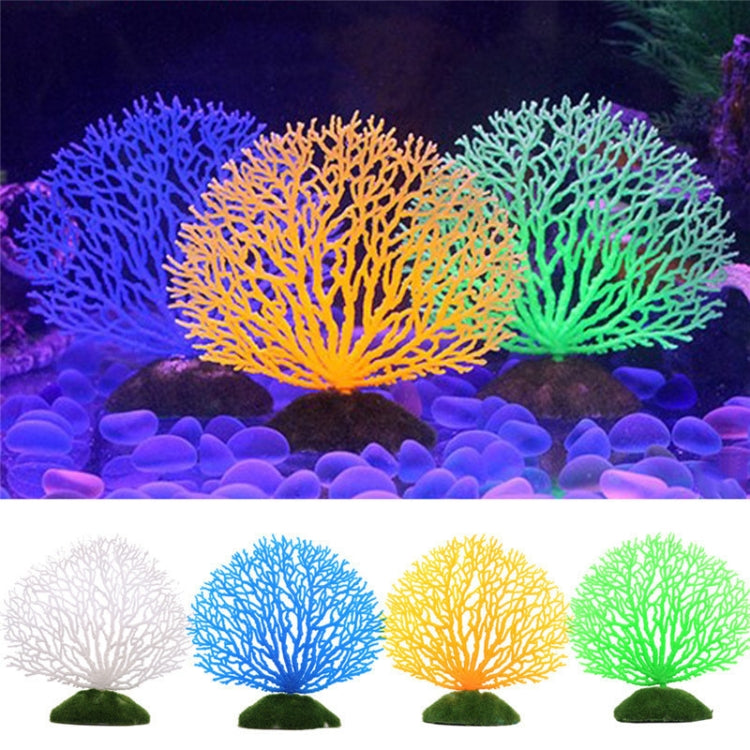 2 PCS Aquarium Decorative Silicone Fake Coral Fish Tank Artificial Plant Decorative