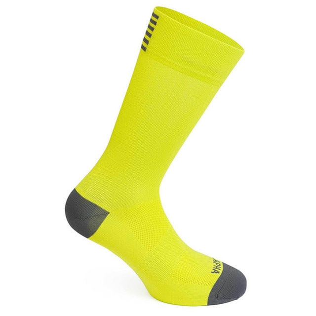 2 Pairs Man Cycling Breathable Socks Bicycle Socks Outdoor Sports Racing Bike Compression Socks