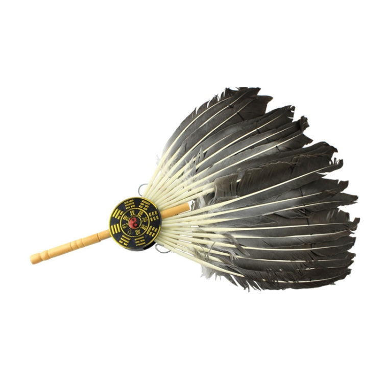 2 PCS Scenic Craft Gift Goose Feather Fan Kongming Fan(48 x 29cm)