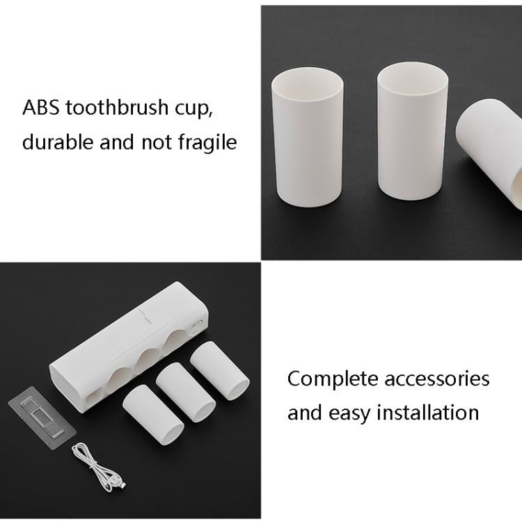 Intelligent Toothbrush Sterilizer Electric Sterilization Wall-Mounted Toothbrush Storage Rack(UV Toothbrush Holder)