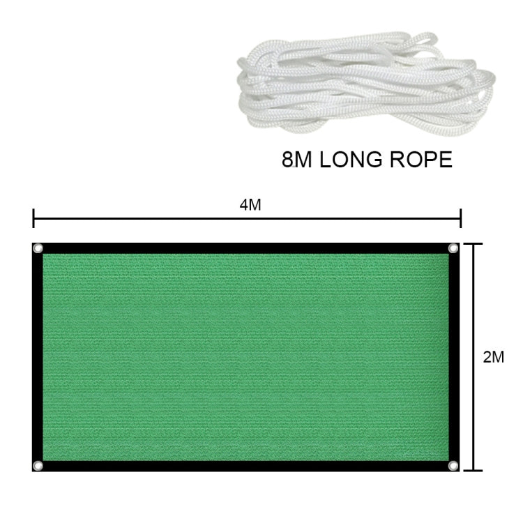 2 x 4m Encryption Sunshade Net Flower Balcony Courtyard Outdoor  Heat Insulation Net