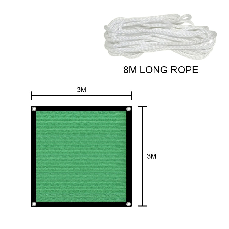 3 x 3m Encryption Sunshade Net Flower Balcony Courtyard Outdoor  Heat Insulation Net
