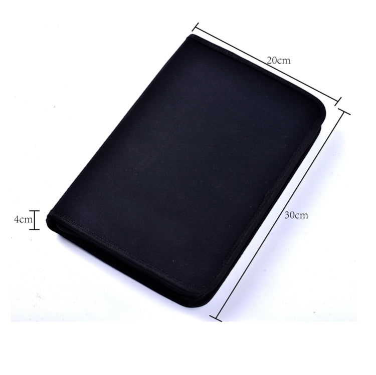 48 in 1 Sketching Pencil Set Zipper Bag Art Carbon Drawing Pencil Set(Black)