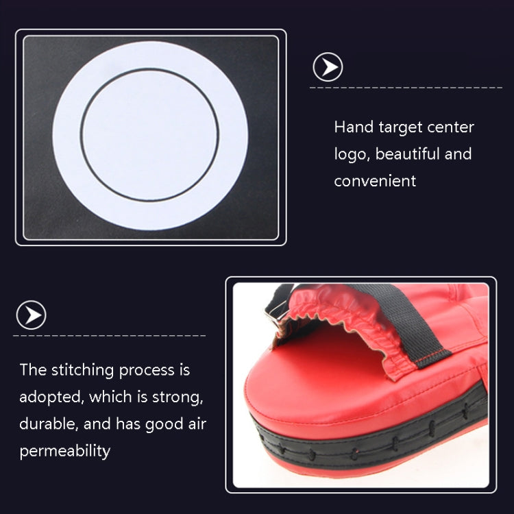 2 PCS Taekwondo Sanda Boxing Training Hand Target PU Training Five Fingers Arc-Shaped Target