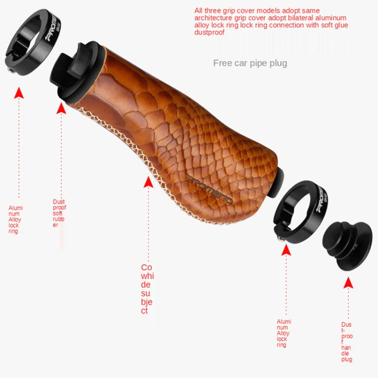 1 Pair PROMEND GR-502H Bicycle Mountain Bike Folding Bike Locking Ergonomic Meat Ball Gloves