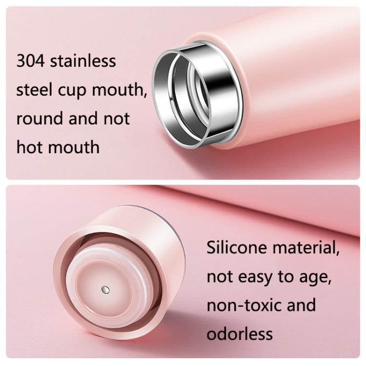 Smart Thermos Cup 304 Stainless Steel Temperature Sensitive Touch Display Temperature Smart Cup, Capacity: 350ml(Cherry Powder)