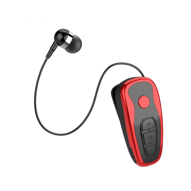 Q7 Lavalier Bluetooth Earphone Sports Wireless Stereo Telescopic Cable Voice Reporting Earphone