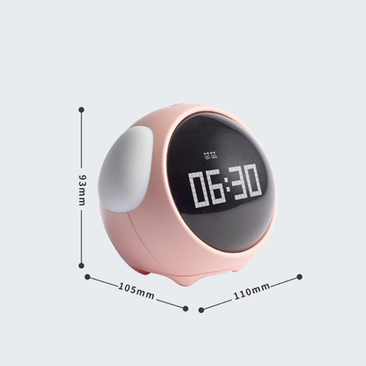 Cartoon Cmart Alarm Clock For Children Bedroom Bedside LED Lamp Charging Electronic Digital Clock, Colour: Pink (Foundation)
