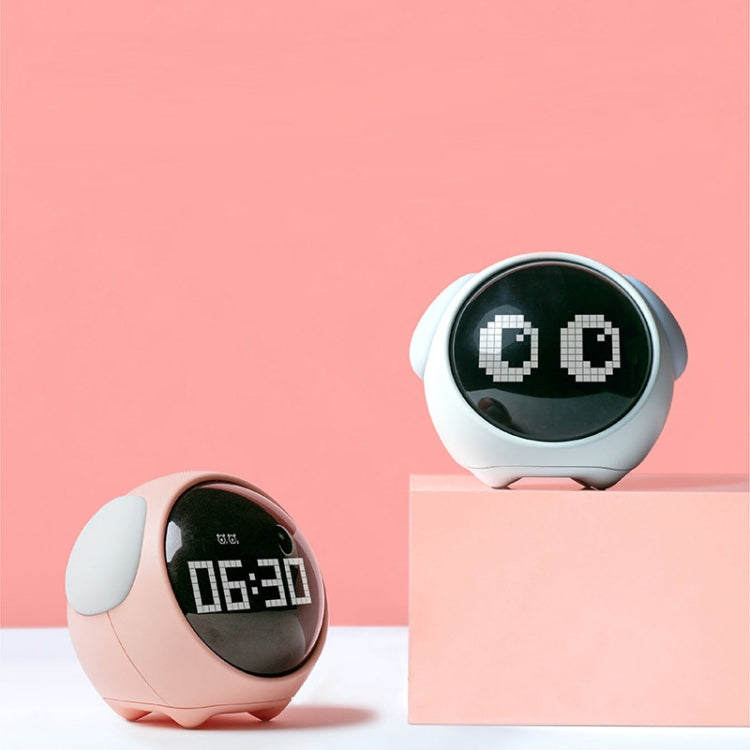 Cartoon Cmart Alarm Clock For Children Bedroom Bedside LED Lamp Charging Electronic Digital Clock, Colour: Pink (Foundation)
