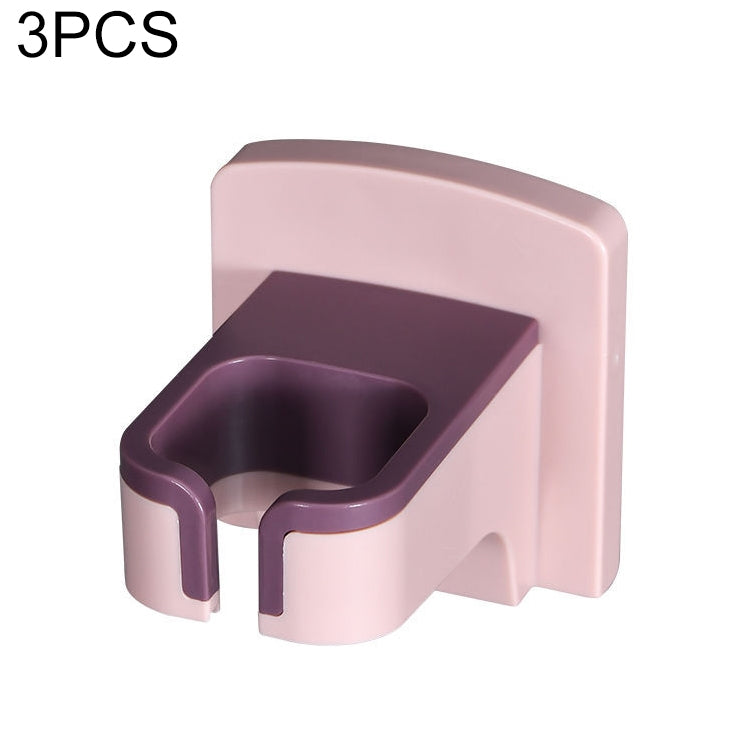 3 PCS Bathroom Hair Dryer Storage Rack Wall-Mounted Shelf