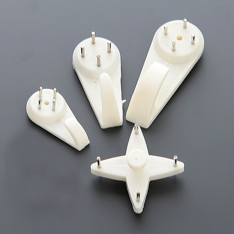 100 PCS Press-Free Hanging Nail Hook Strong Wall Invisible Staple Photo Frame Photo Wall Without Trace Nails, Specification: Medium