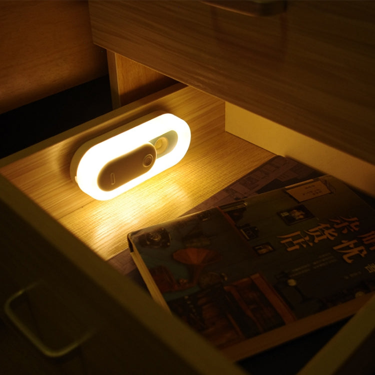 0.5W Intelligent Human Body Induction LED Light Cabinet Wall USB Charging Night Light