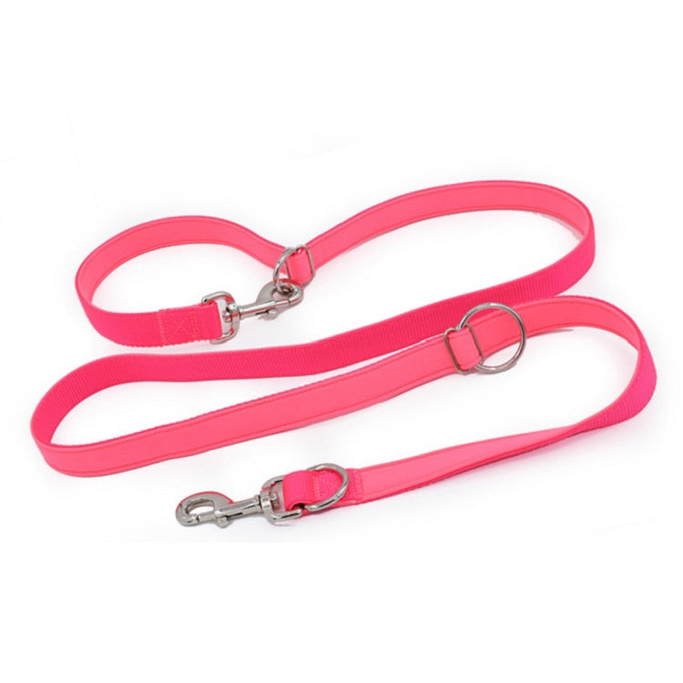 Outdoor Multifunction Dog Leash Double-End Nylon Running Traction Rope, Size: S