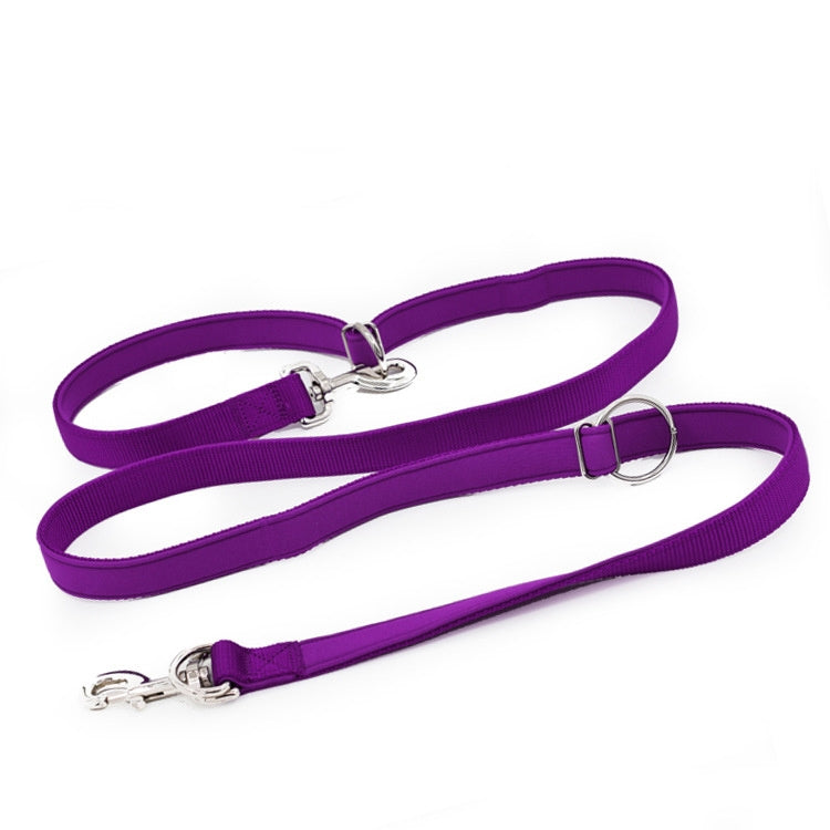 Outdoor Multifunction Dog Leash Double-End Nylon Running Traction Rope, Size: M