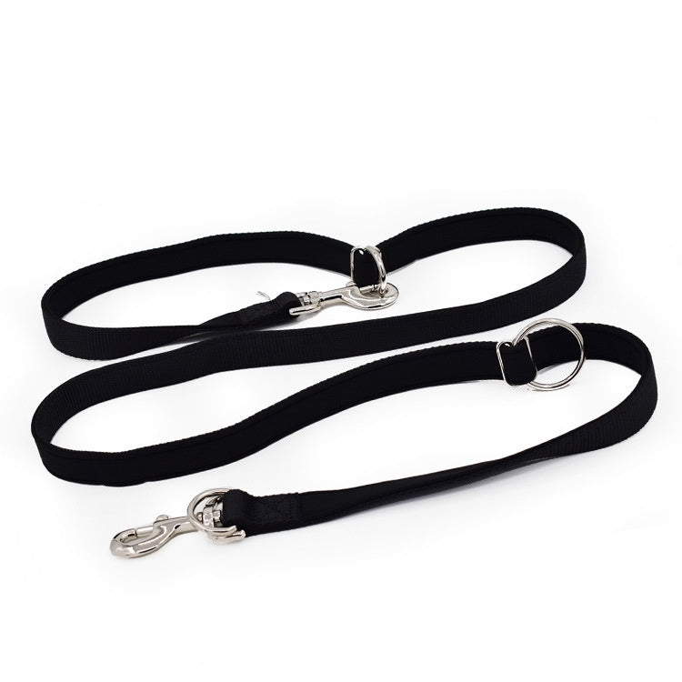 Outdoor Multifunction Dog Leash Double-End Nylon Running Traction Rope, Size: L