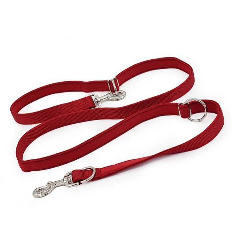 Outdoor Multifunction Dog Leash Double-End Nylon Running Traction Rope, Size: L