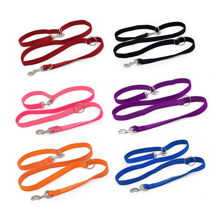 Outdoor Multifunction Dog Leash Double-End Nylon Running Traction Rope, Size: L