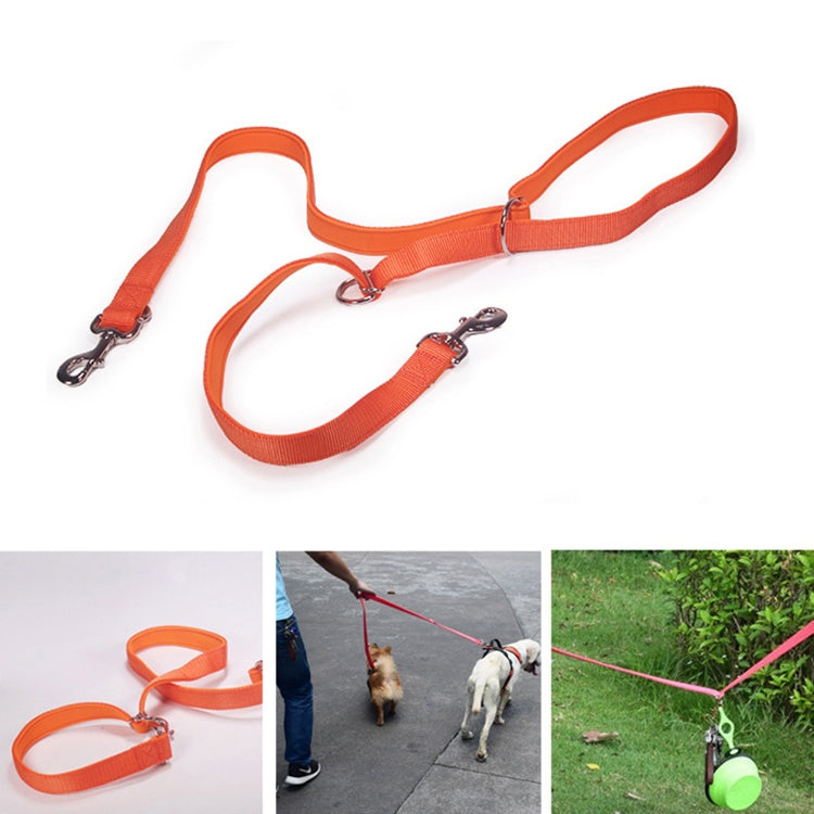 Outdoor Multifunction Dog Leash Double-End Nylon Running Traction Rope, Size: L