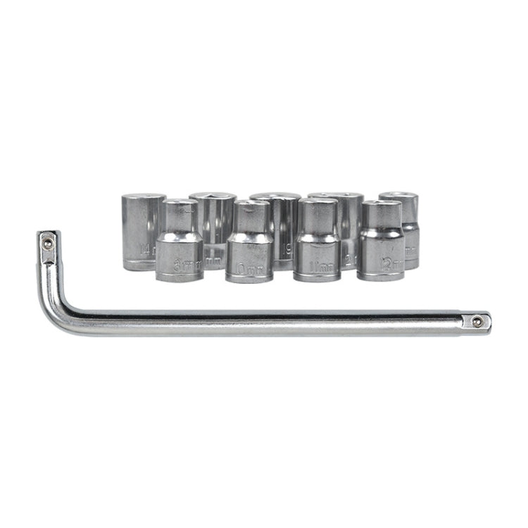 10 PCS / Set CY-0117 Sleeve Combination Tool Set Ratchet Repair Emergency Tricycle Auto Repair Multi-Function Set