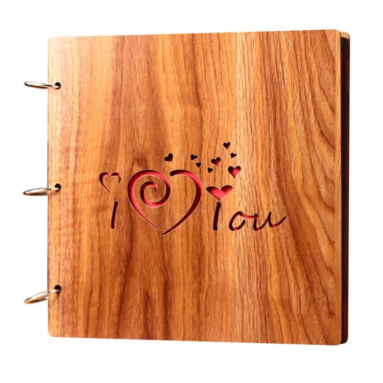 16 inch Wooden Handmade DIY Sticky Photo Album Baby Growth Souvenir Album