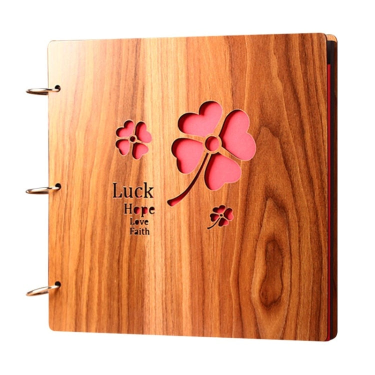 16 inch Wooden Handmade DIY Sticky Photo Album Baby Growth Souvenir Album