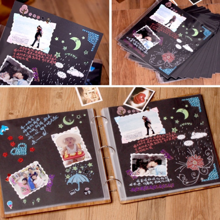 16 inch Wooden Handmade DIY Sticky Photo Album Baby Growth Souvenir Album