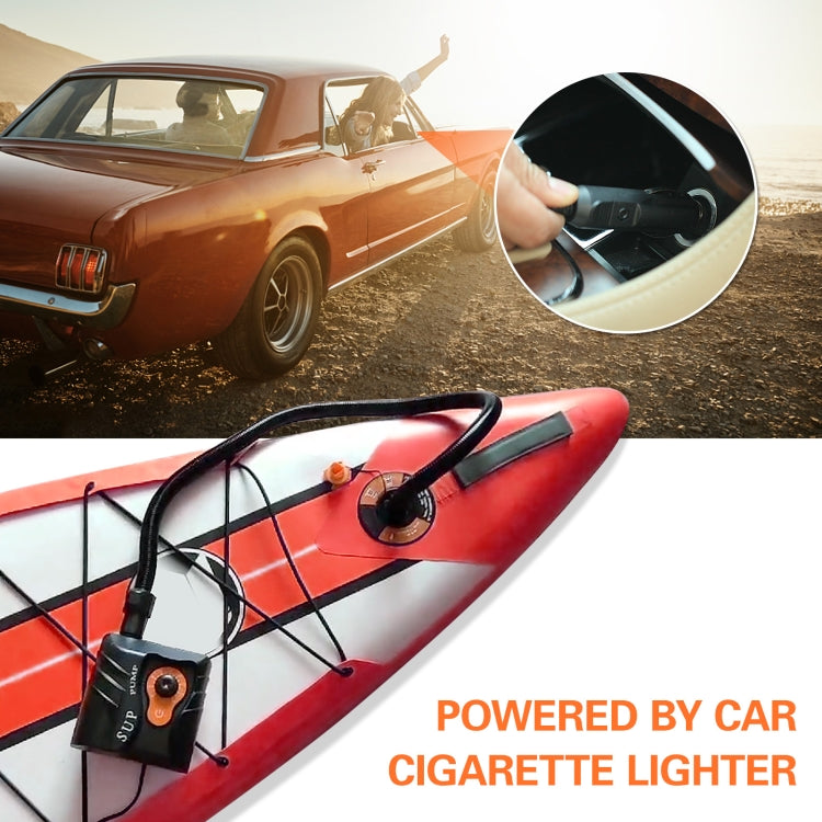 HT-785 SUP Paddle Board 16PSI High Pressure Car Inflatable Pump 12V Electric Air Pump With 6 Connectors