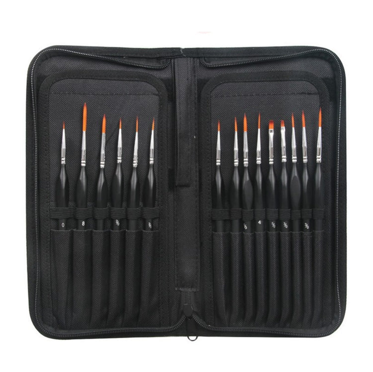 15 PCS/Set Hook Line Pen Brush Set Nylon Watercolor Oil  Tip/Elbow Pen