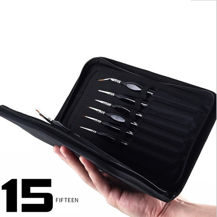 15 PCS/Set Hook Line Pen Brush Set Nylon Watercolor Oil  Tip/Elbow Pen