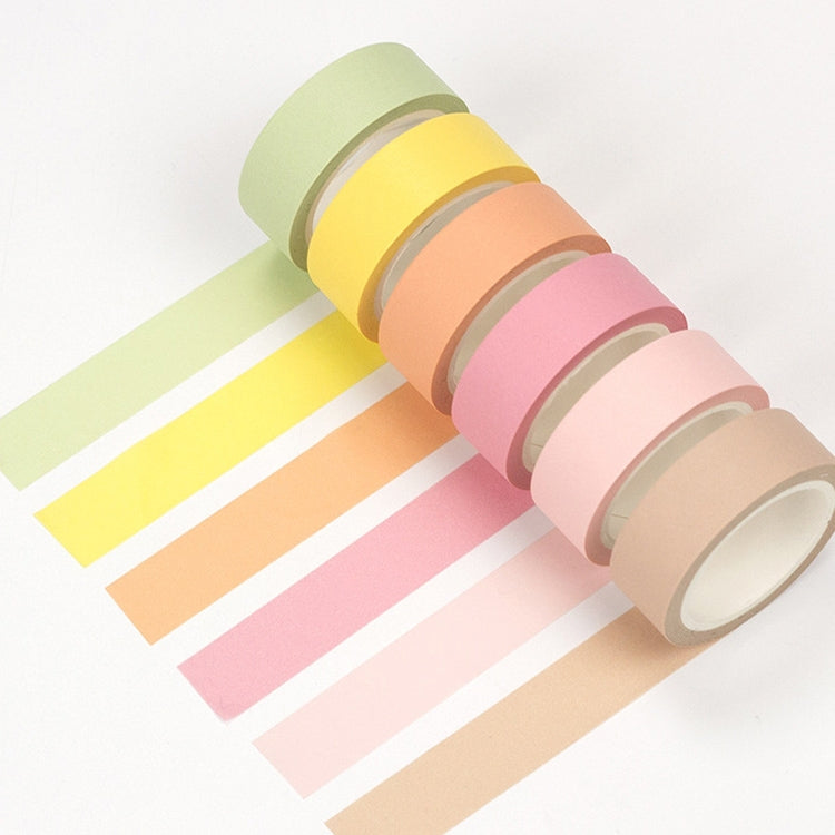 Soft Color Washi Tape Pure DIY Masking Decorative Stickers Stationery