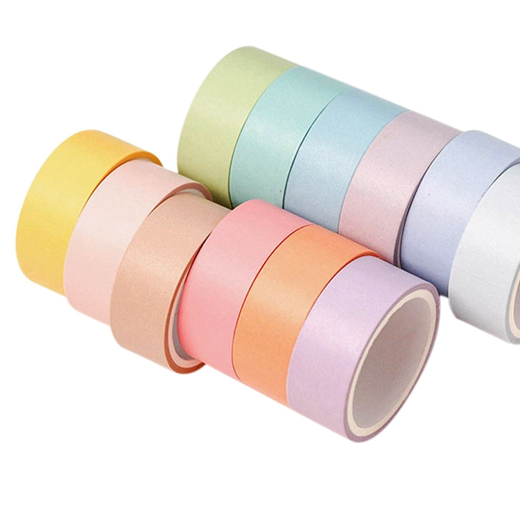 Soft Color Washi Tape Pure DIY Masking Decorative Stickers Stationery