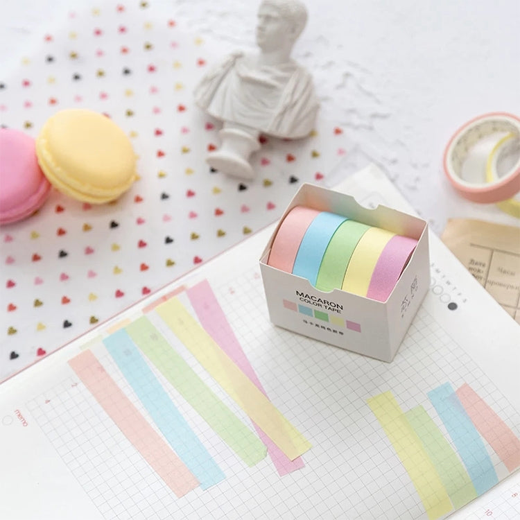 Soft Color Washi Tape Pure DIY Masking Decorative Stickers Stationery