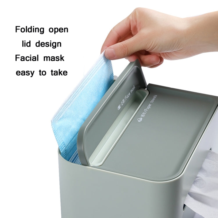 Home Desktop Multifunctional Tissue Box Remote Control Mask Storage Box