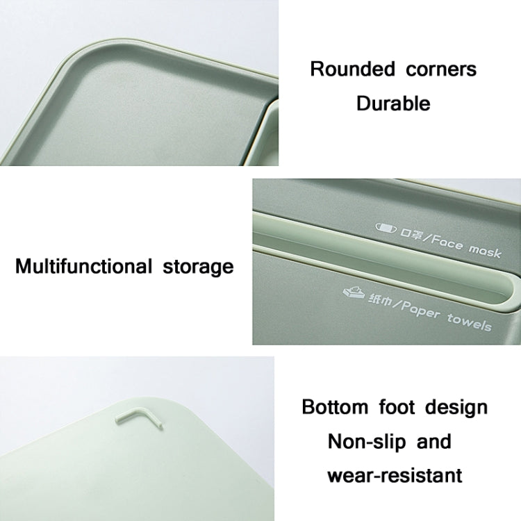 Home Desktop Multifunctional Tissue Box Remote Control Mask Storage Box