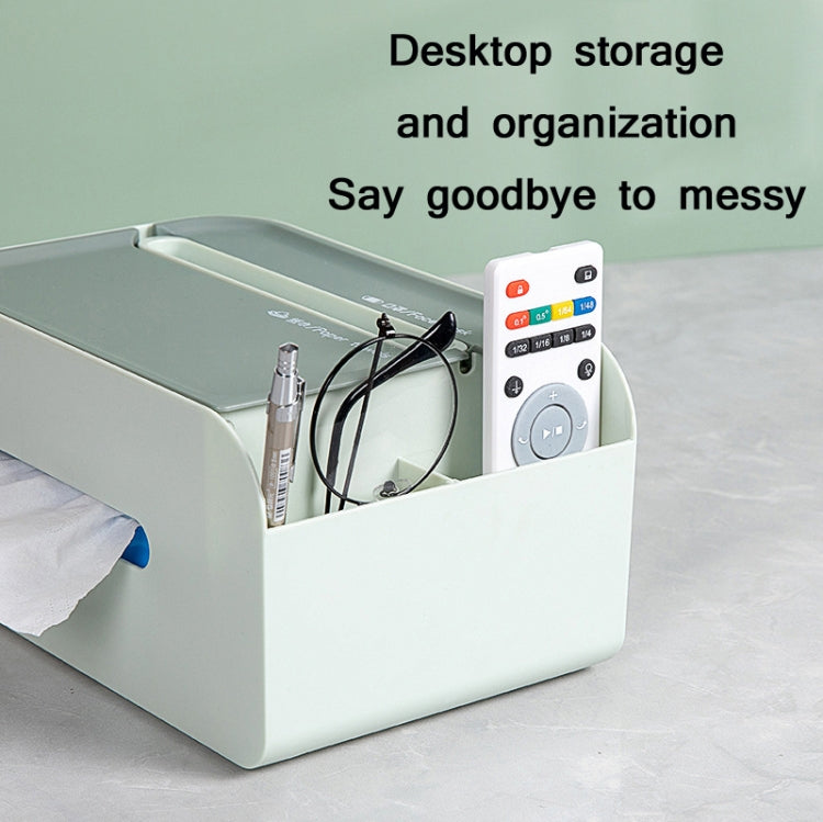Home Desktop Multifunctional Tissue Box Remote Control Mask Storage Box
