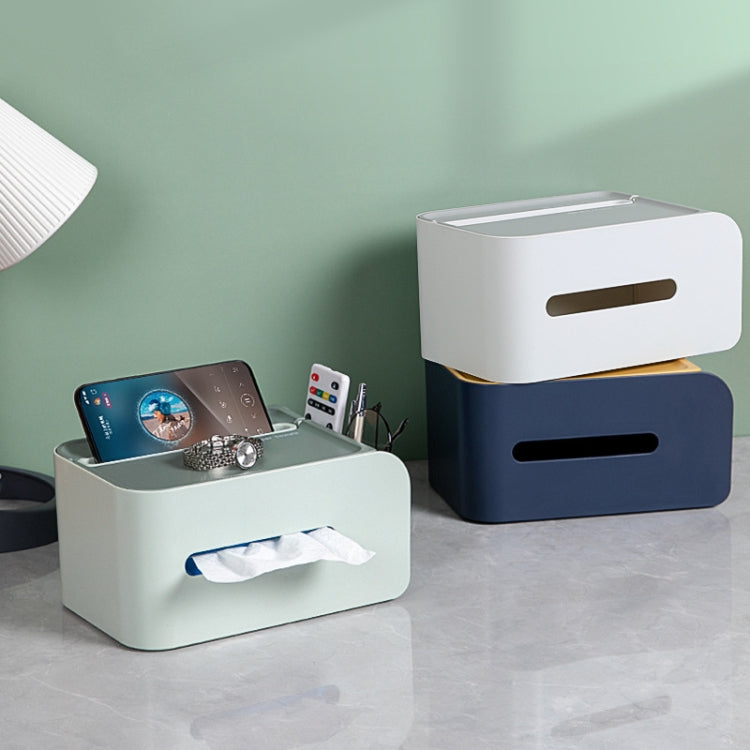 Home Desktop Multifunctional Tissue Box Remote Control Mask Storage Box
