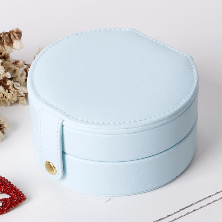Portable PU Leather Double Jewelry Box Earring Storage Box
