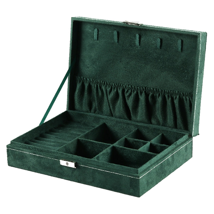 Suede Jewelry Box Storage Retro Packaging Box,Style: Single Layer