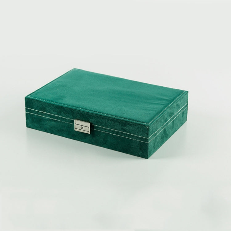 Suede Jewelry Box Storage Retro Packaging Box,Style: Single Layer