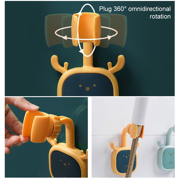 3 PCS SM010 Cute Punch-Free Universal Head Shower Bracket Bathroom Bracket Shower Nozzle Adjustable Fixed Frame