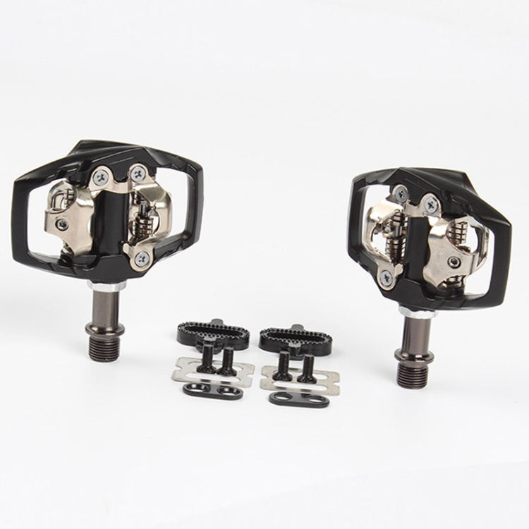 PD-M8020 Mountain Bike Bicycle Self-Locking Pedal With Buckle(Black)