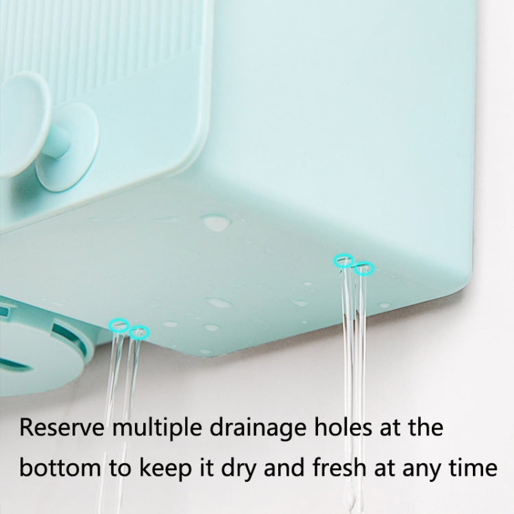 QJ012 Wall-Mounted Toothbrush Cup Holder Shelves Set, Colour: White (2 Cups)
