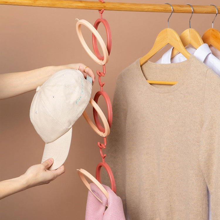 2 PCS Home Dormitory Scarf Bag Hat Storage Rack Rear Door Shelves
