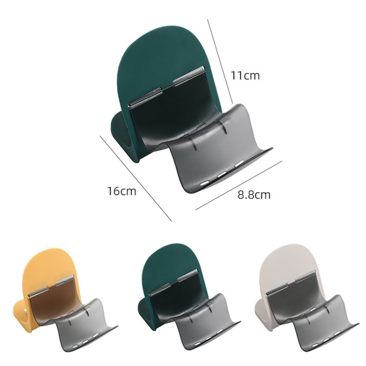 3 PCS Suction Cup Type Non-Perforated Soap Box Bathroom Soap Drain Rack