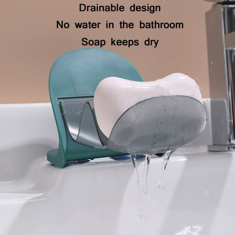 3 PCS Suction Cup Type Non-Perforated Soap Box Bathroom Soap Drain Rack