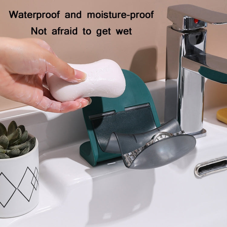 3 PCS Suction Cup Type Non-Perforated Soap Box Bathroom Soap Drain Rack