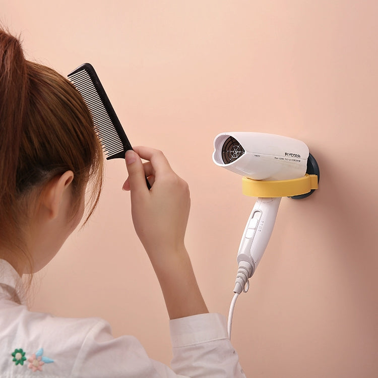 5 PCS Bathroom Hair Dryer Wall Hanging Punch-Free Rack, Color: White