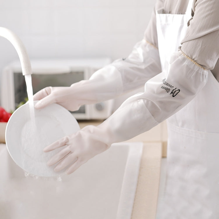 2 Pairs Kitchen Waterproof Durable Dishwashing Gloves Thicken Housework Cleaning Gloves, Size: L