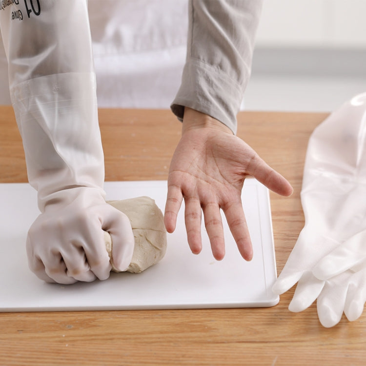 2 Pairs Kitchen Waterproof Durable Dishwashing Gloves Thicken Housework Cleaning Gloves, Size: L